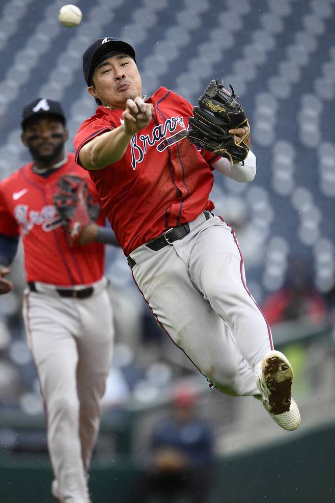 <yonhap photo-1838="">탬파베이 소속으로 부진했으나 애틀랜타 이적 후 반등한 김하성. [AP=연합뉴스]</yonhap>
