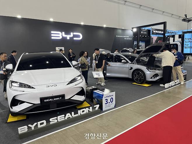 ‘2025 미래혁신기술박람회’(FIX 2025)의 BYD 부스. 권재현 선임기자