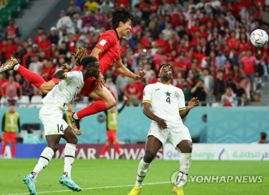 카타르 월드컵에서 멀티골 터뜨리던 조규성 / 사진=연합뉴스