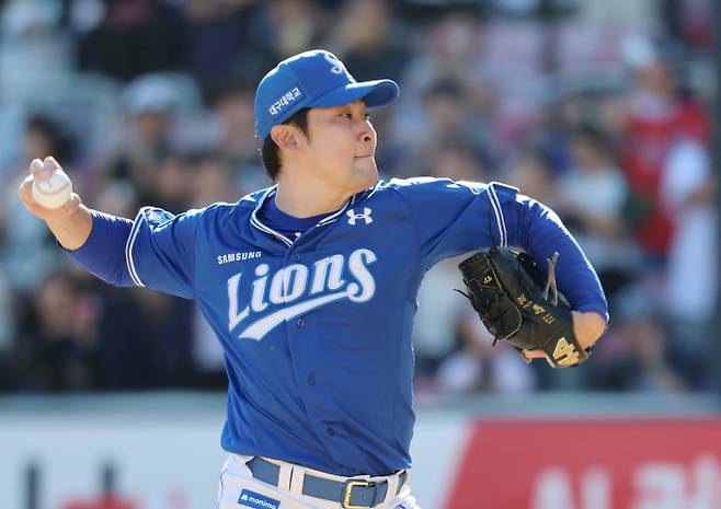 삼성 라이온즈 임창민이 현역 은퇴를 선언했다. 사진은 삼성에서 활약한 임창민. /사진=뉴스1