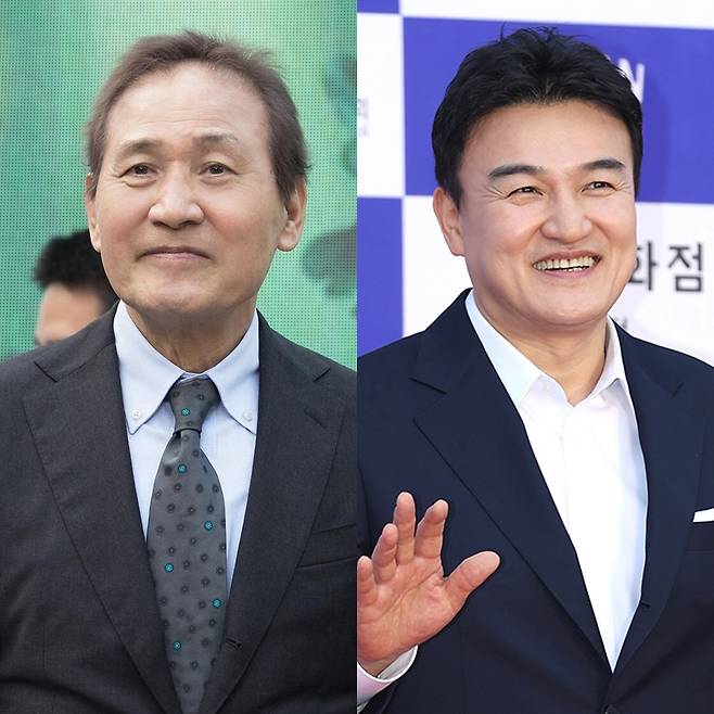 ▲ 안성기(왼쪽), 박중훈. 출처ㅣ아티스트컴퍼니, ⓒ곽혜미 기자