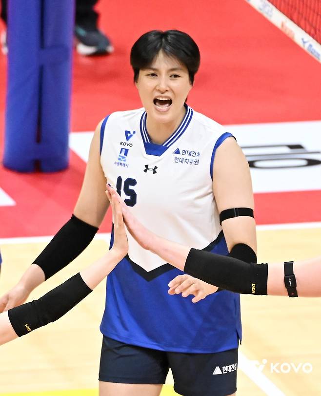 현대건설 김희진 [한국배구연맹 제공. 재배포 및 DB 금지]