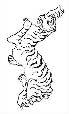 최남선의 한반도 호랑이 형상 지도