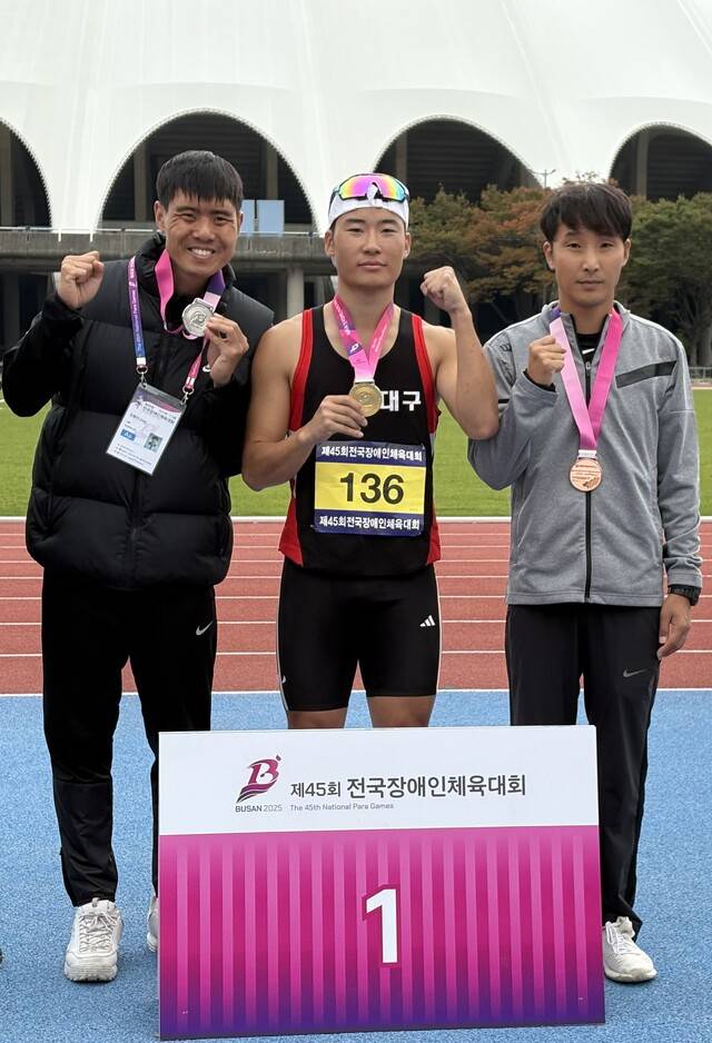 육상의 정창민 선수. 대구시장애인체육회 제공