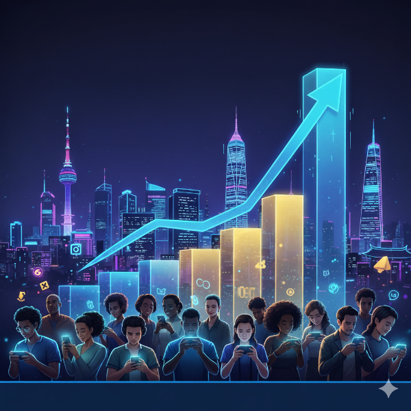 우리나라 모바일게임 매출이 성장세를 보일 것으로 전망됐다(출처=AI 생성).