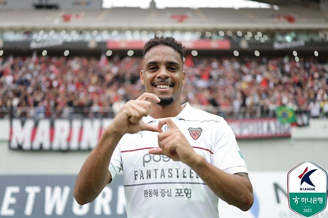 포항 주닝요. 사진 | 한국프로축구연맹