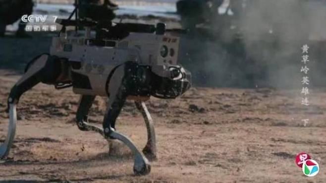 위험한 현장에 인간 대신 투입돼 정찰하고 장애물을 제거하는 역할을 넘어 인간을 살상할 수 있는 능력까지 갖춘 '늑대 로봇'. 연합조보