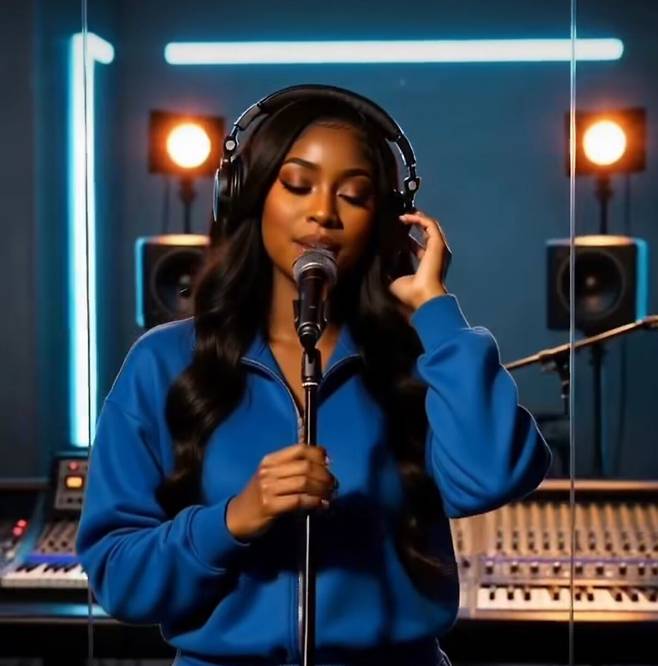 최근 빌보드 라디오 차트 순위권에 이름을 올린 최초의 ‘인공지능(AI) 가수’ 샤니아 모네(Xania Monet) / 샤니아 모네 인스타그램