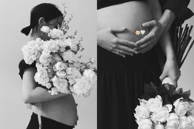 그룹 AOA 출신 유나가 D라인을 공개했다. / 유나 인스타그램