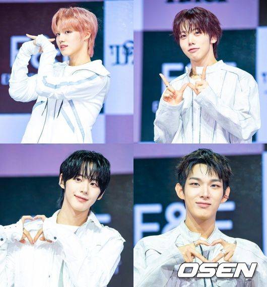 [OSEN=박준형 기자] 4일 서울 광장동 예스24 라이브홀에서 그룹 아홉(AHOF)의 두 번째 미니앨범 'The Passage(더 패시지)' 쇼케이스가 진행됐다.  아홉(스티븐, 서정우, 차웅기, 장슈아이보, 박한, 제이엘, 박주원, 즈언, 다이스케)의 이번 '더 패시지' 앨범은 타이틀곡 '피노키오는 거짓말을 싫어해'를 포함해 총 다섯 개의 곡이 수록됐다.  그룹 아홉이 포즈를 취하고 있다. 2025.11.04 / soul1014@osen.co.kr