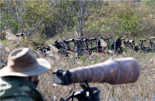 강릉 남대천의 대포부대 [촬영 유형재]