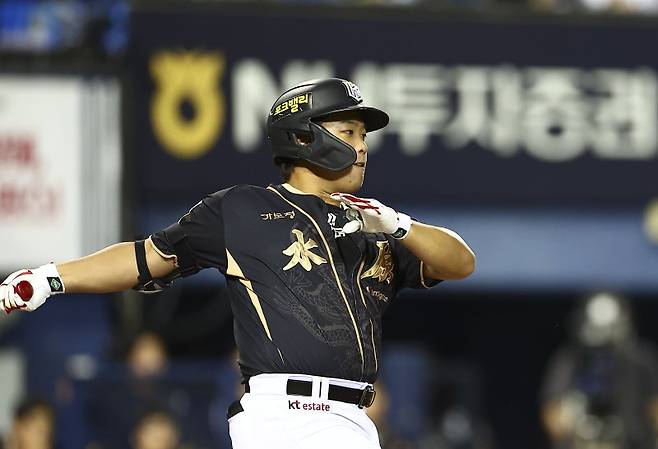 올해 FA 최대어급으로 꼽히는 강백호. 뉴스1