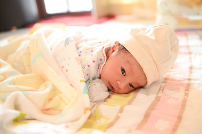 A stock photo of a baby (123rf)