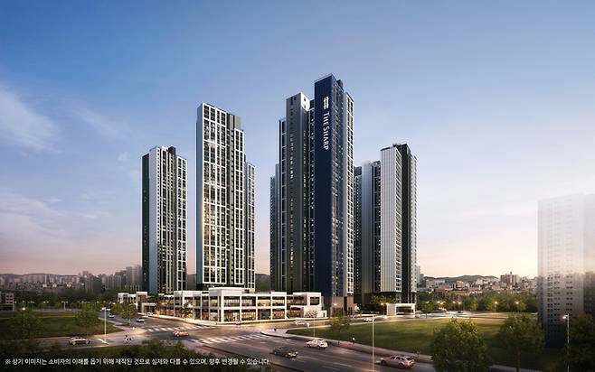 ‘더샵 오산역 아크시티’ 투시도. 포스코이앤씨