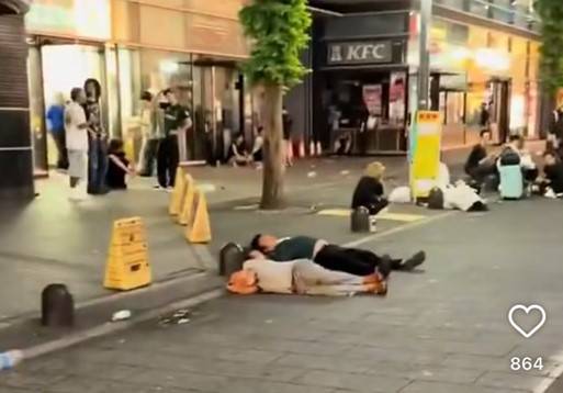 도쿄 신주쿠 길거리 [인스타그램 캡처]