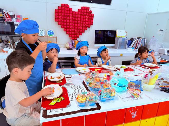 바다컵케이크 쿠킹 수업. /세종시교육청 제공
