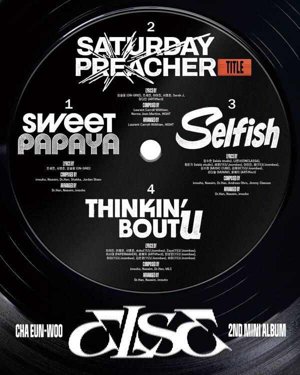 차은우&nbsp;'ELSE' 트랙리스트 이미지 / 사진=판타지오