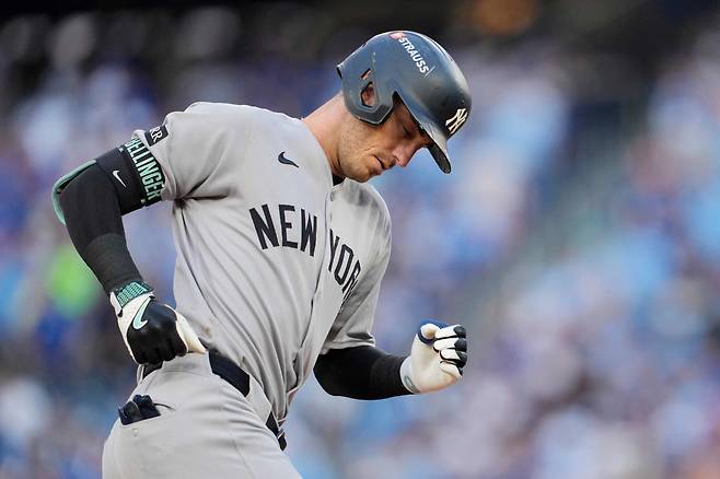 코디 벨린저는 올해 뉴욕 양키스에서 29홈런, 98타점을 때려냈다. AFP연합뉴스