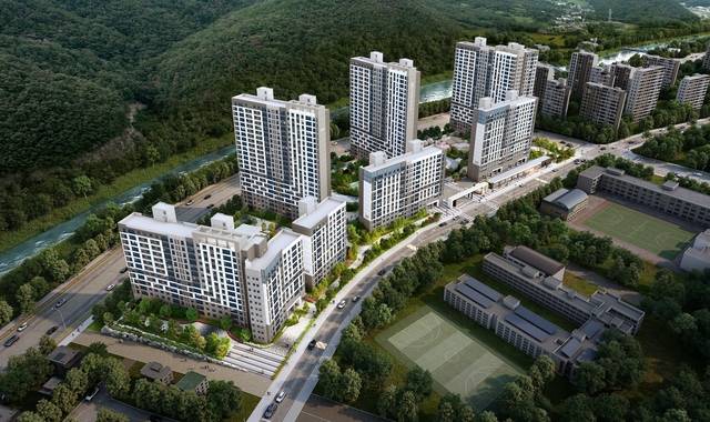 다운2지구 유승한내들 에듀포레 조감도