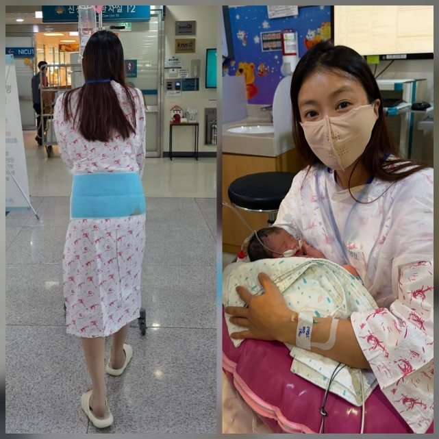 이시영이 이혼 8개월 만에 둘째 딸을 품에 안았다. 사진=이시영 SNS