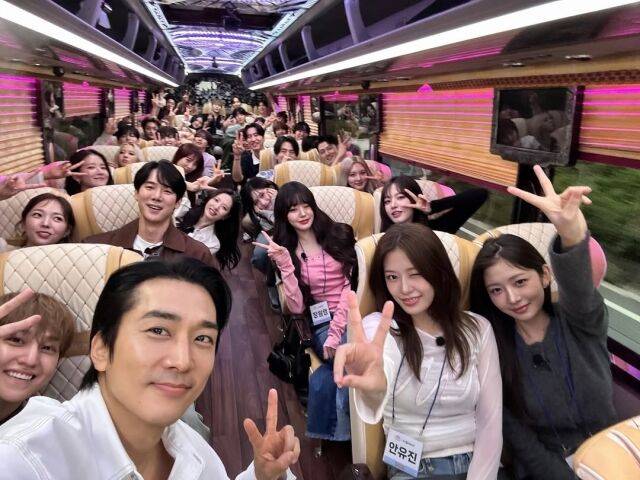 송승헌이 '출장 십오야' 스타쉽 전국체전 편 비하인드 사진을 공개했다. / 송승헌 인스타그램