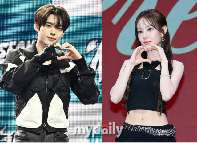 제로베이스원 한유진(왼쪽), 이즈나 유사랑. / 마이데일리 DB