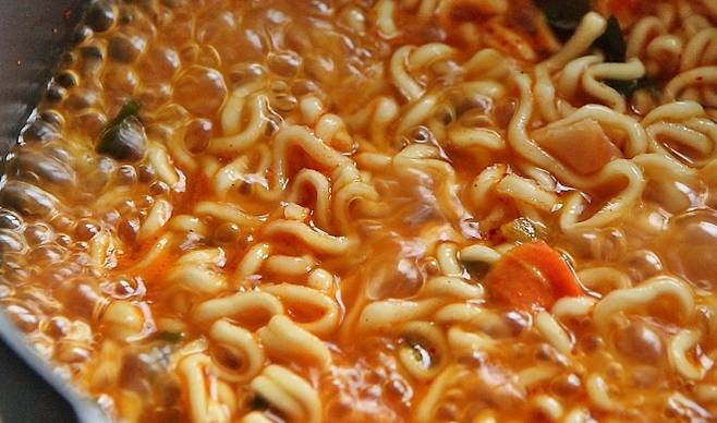 농심 ‘오징어짬뽕’ 조리예. 농심 자료