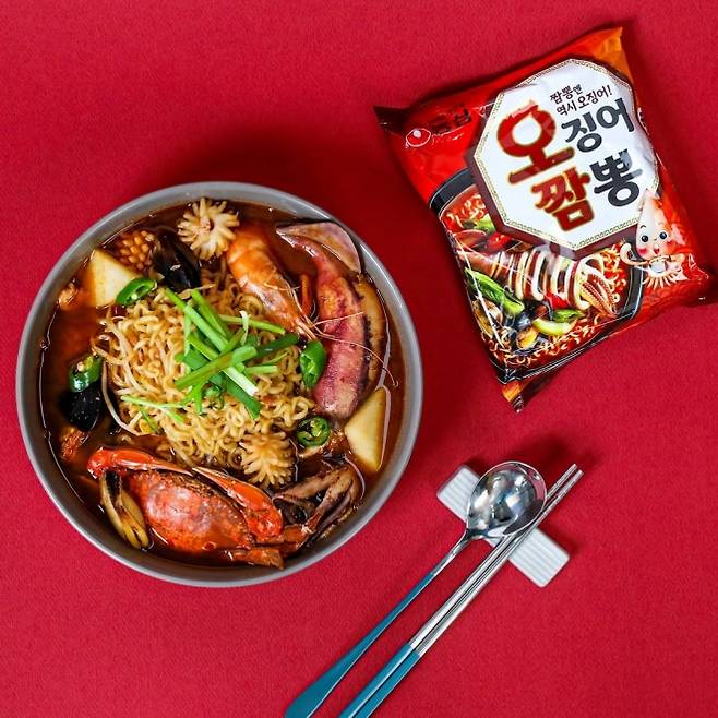 농심 ‘오징어짬뽕’ 조리예. 농심 자료