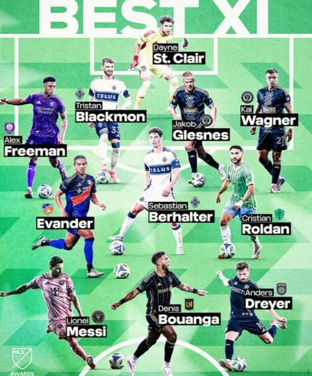 2025 미국 메이저리그사커(MLS) 베스트 11. MLS 공식 채널