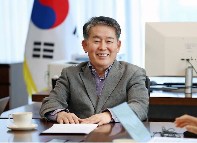 김경협 재외동포청장 국민주권정부 출범 후 재외동포청을 처음으로 이끌게 된 3선 국회의원 출신의 김경협 청장. [동포청 제공. 재판매 및 DB 금지]