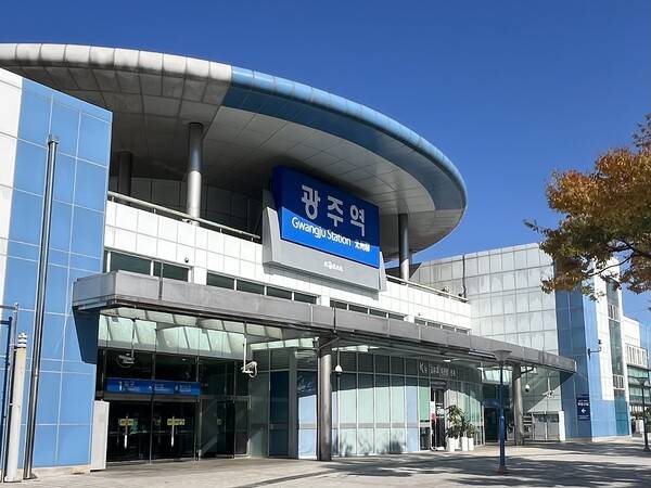 광주광역시 북구 중흥동 광주역 광장. 윤준명 기자