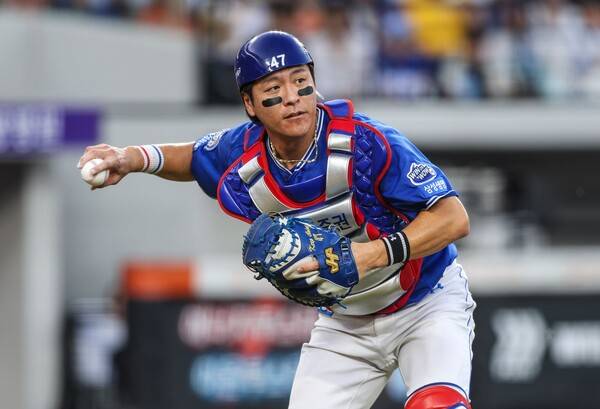 강민호는 40세 시즌에도 여전히 주전급 포수로 활약했다. (사진=삼성)