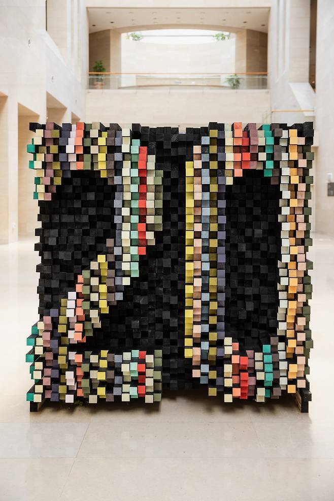 국립중앙박물관 체험형 프로그램 ‘20년의 이야기, 유물과 사람’ 기념 조형물. 국립중앙박물관 제공