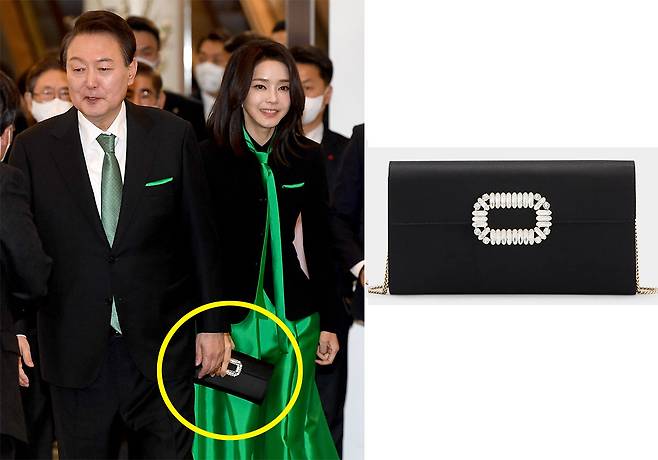 단독]김건희 '로저비비에 손가방' 압수…野정치인 부인이 건넨 듯