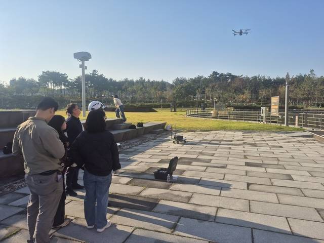 임업진흥원 드론 교육 현장