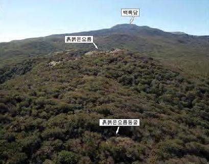 [제주=뉴시스] 한라산 흙붉은오름동굴 위치. (사진=비지정 천연동굴 3차 실태조사 용역보고서에서 추출) photo@newsis.com *재판매 및 DB 금지