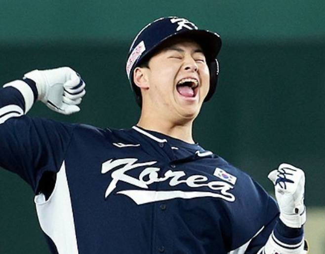 한국 야구 대표팀 주포 노시환. 연합뉴스