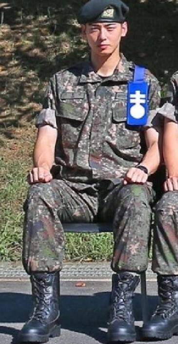 입대한 차은우. 육군훈련소 홈페이지 캡처