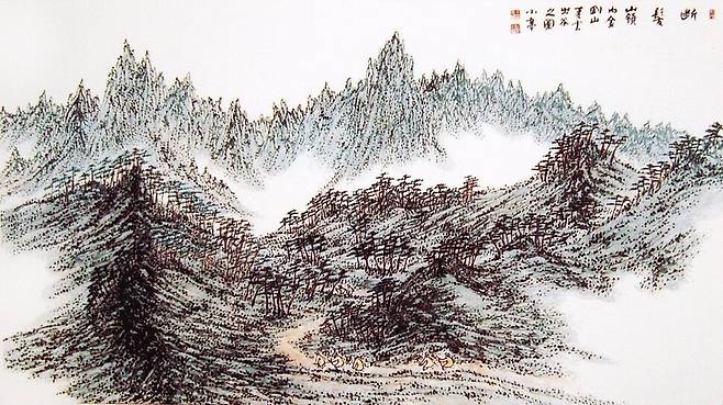 청전 이상범이나 소정 변관식은 전통화법을 잘 구사하면서도 자신만의 개성적인 표현형식을 구사해 대가로 평가받는다. 소정 변관식의 ‘단발령’. 한겨레 자료(국립현대미술관 제공)