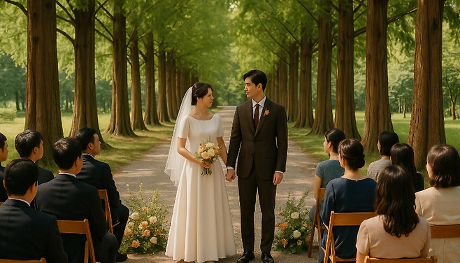 ‘작은 결혼식’의 흐름이 새로운 트렌드로 주목받고 있다. (편집 이미지)