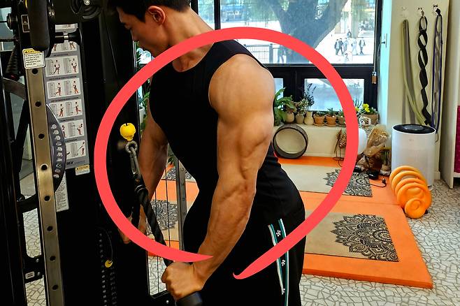 서울시 마포구에서 개인트레이닝 센터를 운영하는 건강운동관리사 이도경 비타짐 대표가 운동하고 있다. 김광우 기자.