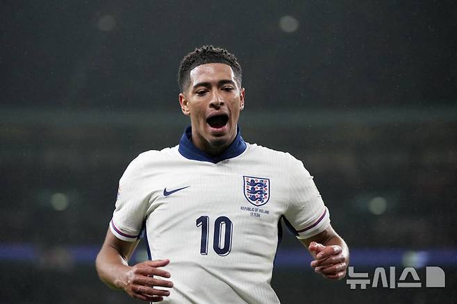 [런던=AP/뉴시스] 주드 벨링엄, 5개월 만에 잉글랜드 축구 국가대표팀 복귀. 2024.11.17.