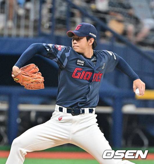 [OSEN=박준형 기자] 롯데 홍민기 2025.08.02 / soul1014@osen.co.kr