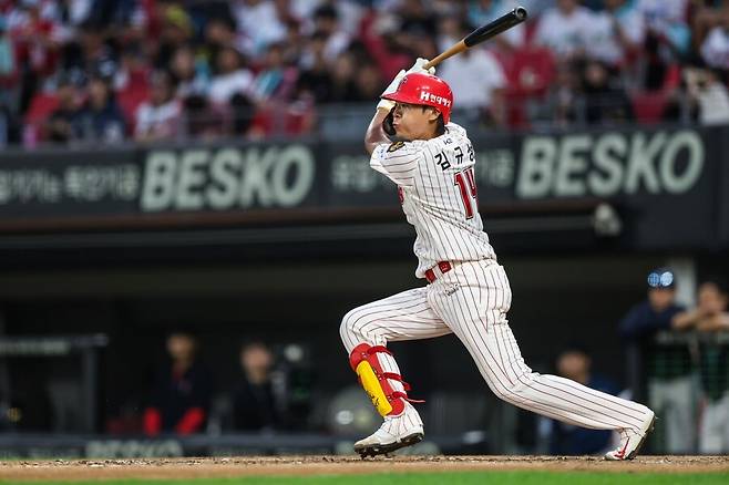 ▲ 올해 진일보한 발전을 이룬 김규성은 더 큰 꿈을 위한 항해를 시작했다 ⓒKIA타이거즈