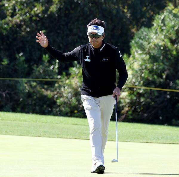 2025년 한국프로골프(KPGA) 투어 시즌 최종전 'KPGA 투어챔피언십 인 제주' 우승을 차지한 박상현 프로가 최종라운드에서 경기하는 모습이다. 사진제공=KPGA (사진을 무단으로 사용하지 마십시오.)