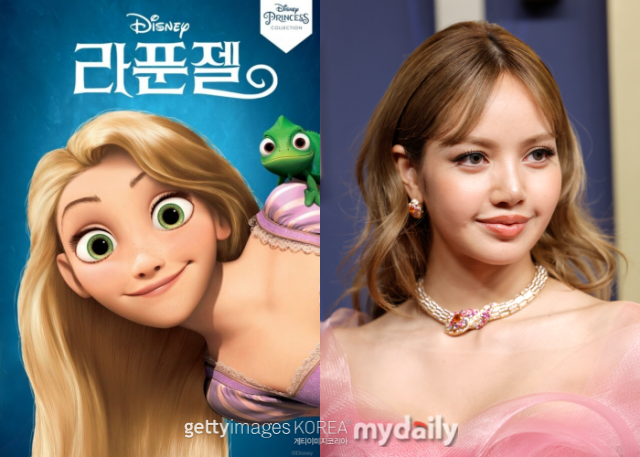 '라푼젤' 블랙핑크 리사/월트디즈니 컴퍼니 코리아, 게티이미지 코리아