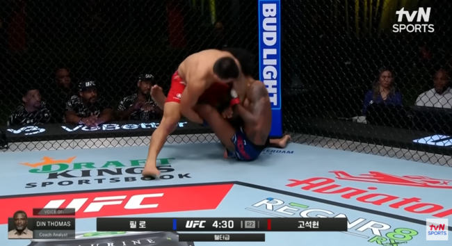 [사진] tvn 스포츠 중계 화면 캡처
