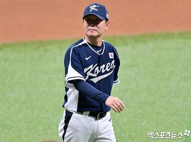 류지현 감독이 이끄는 대한민국 야구 국가대표팀이 9일 서울 고척스카이돔에서 열린 '2025 네이버 K-베이스볼 시리즈(K-BASEBALL SERIES NAVER)' 체코와 두 번째 평가전에서 11-1 대승을 거뒀다. 사진 김한준, 박지영 기자