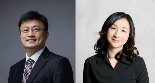 국현 작곡가(왼쪽)와 전경숙 작곡가.