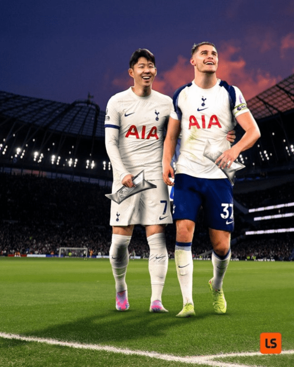 토트넘 홋스퍼 시절 손흥민과 미키 반 더 벤. /사진=livescore